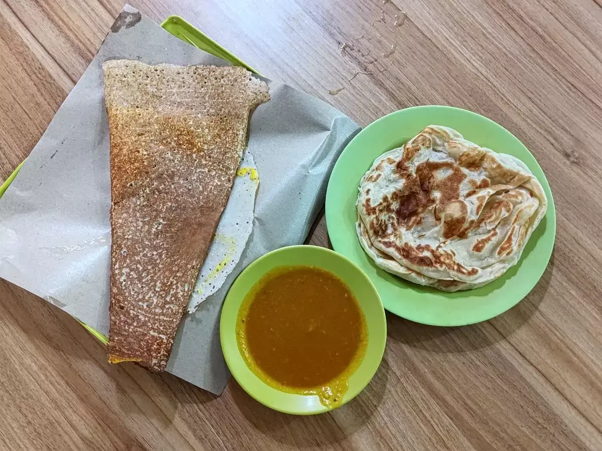 Habib's Express: Egg Thosai & Plain Prata