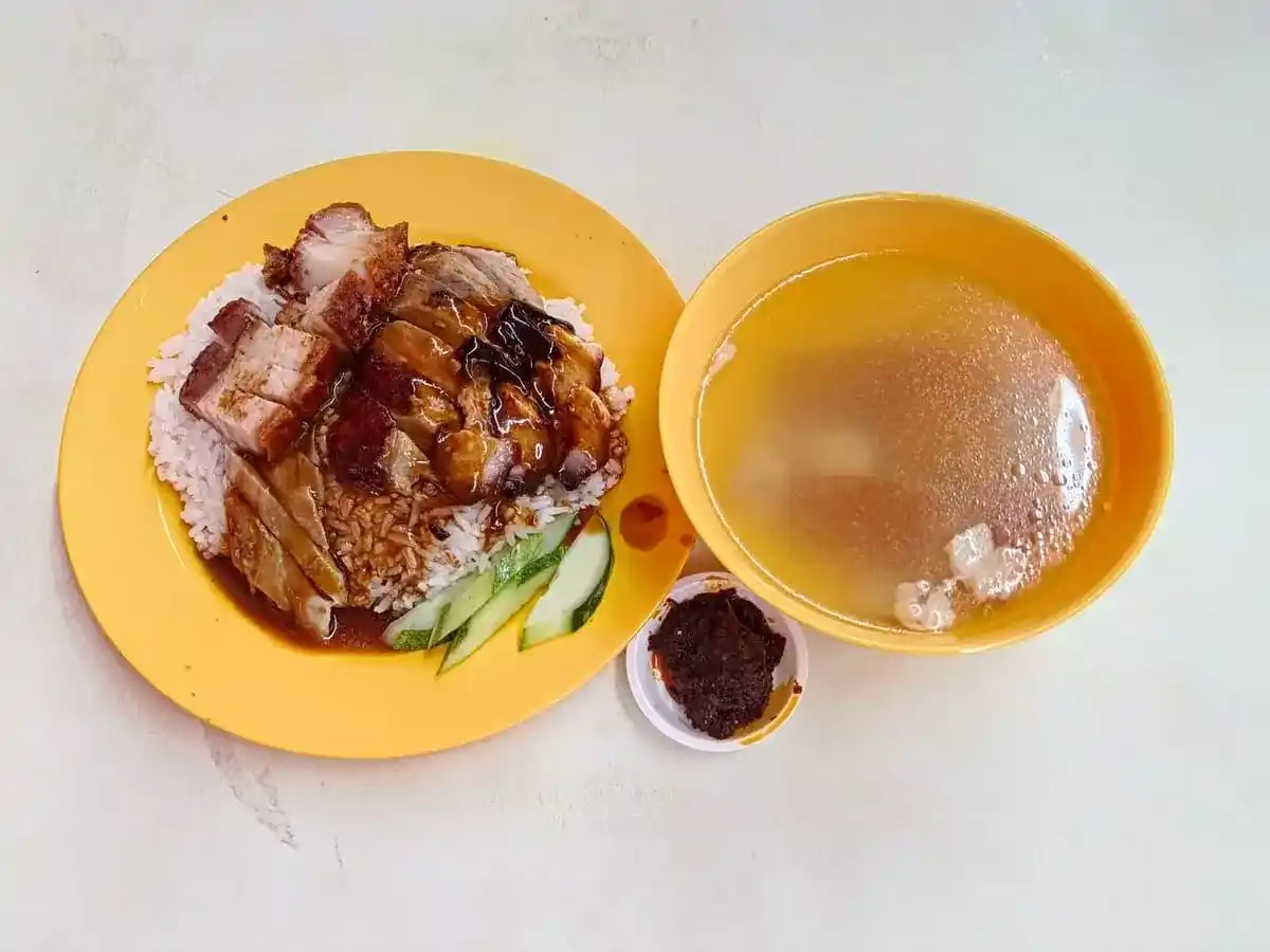 Hao You Ji Charcoal Roasted Delights: Roast Duck, Char Siew, Siu Yuk Rice & Soup