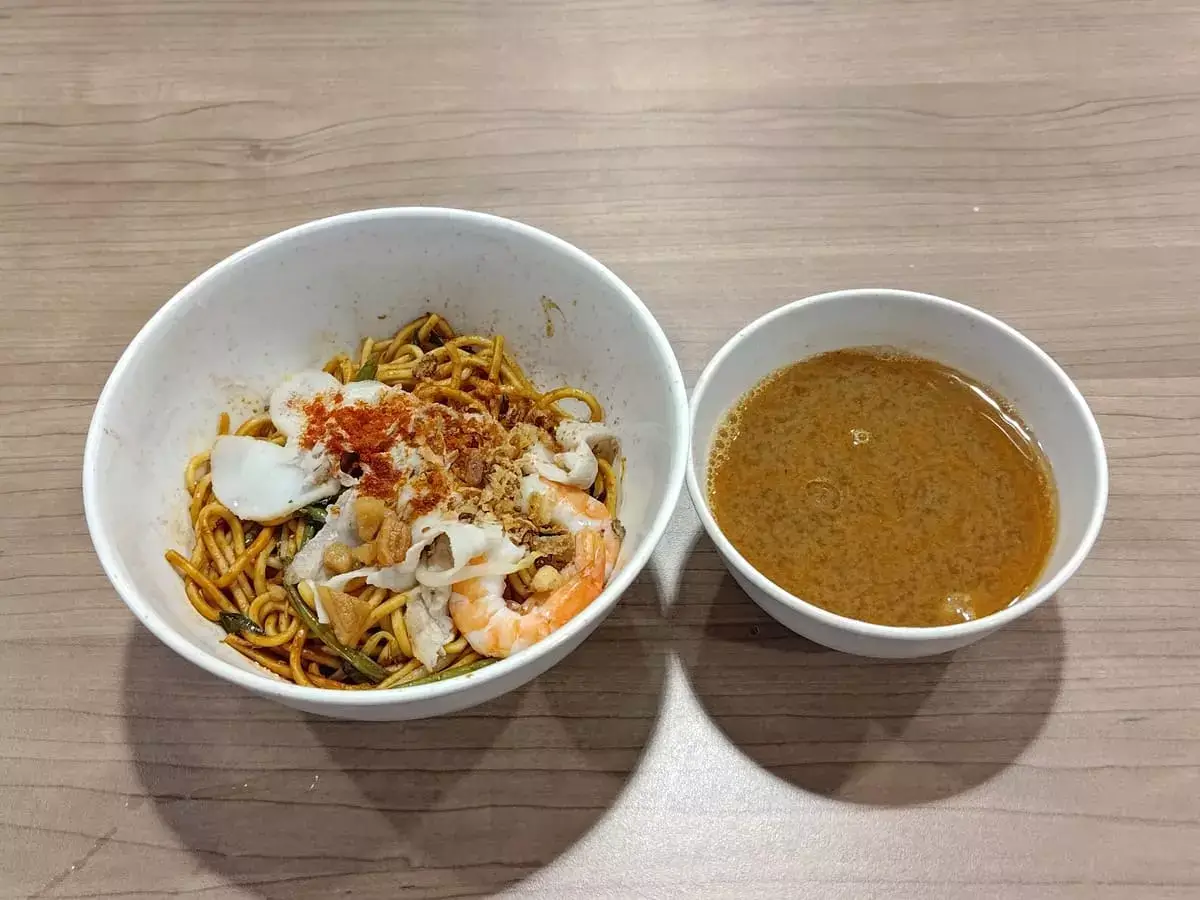 Liu Da Xia: Prawn Mee Dry & Soup