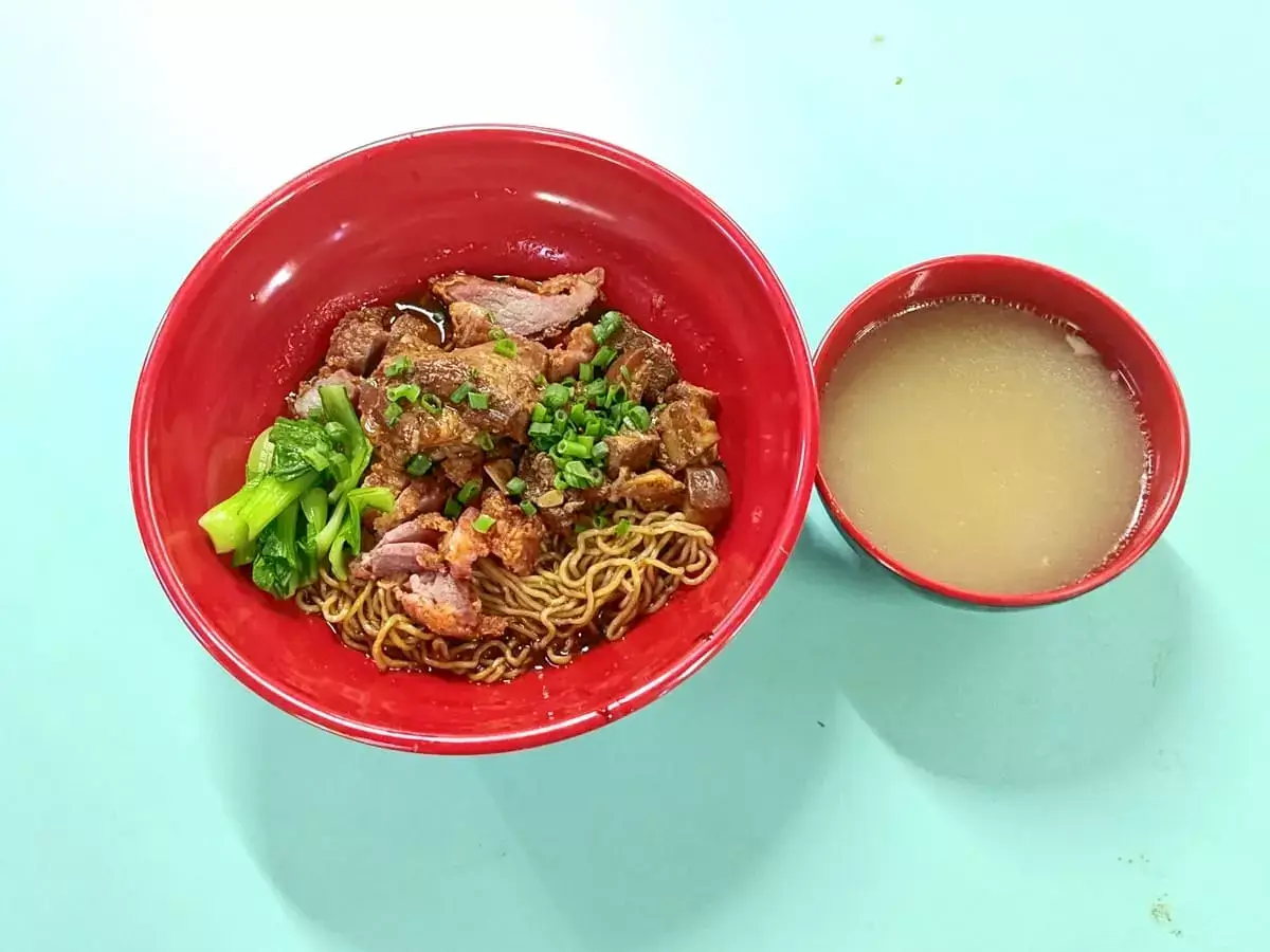 Meijing Sabah Sandakan Fried Pork Noodle: Pork Trio Noodle & Soup