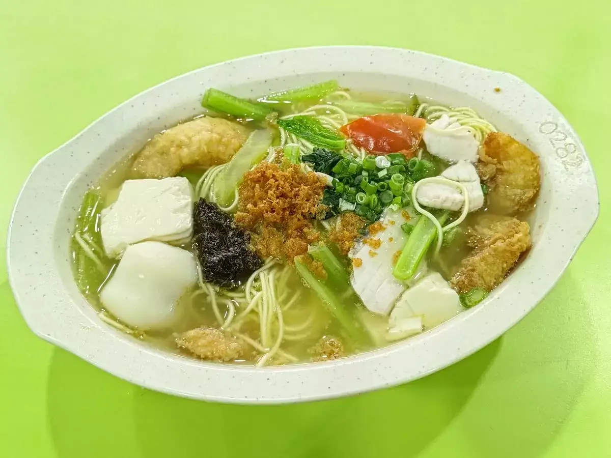 Meng Kee Fish Soup: Double Fish Soup Pumpkin Noodles