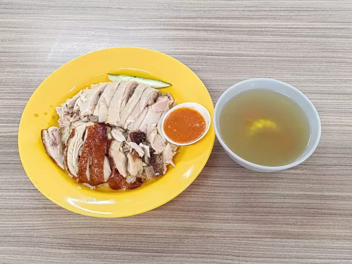 Ming Huang Chicken Rice: Hainanese Chicken & Roast Chicken Rice with Soup