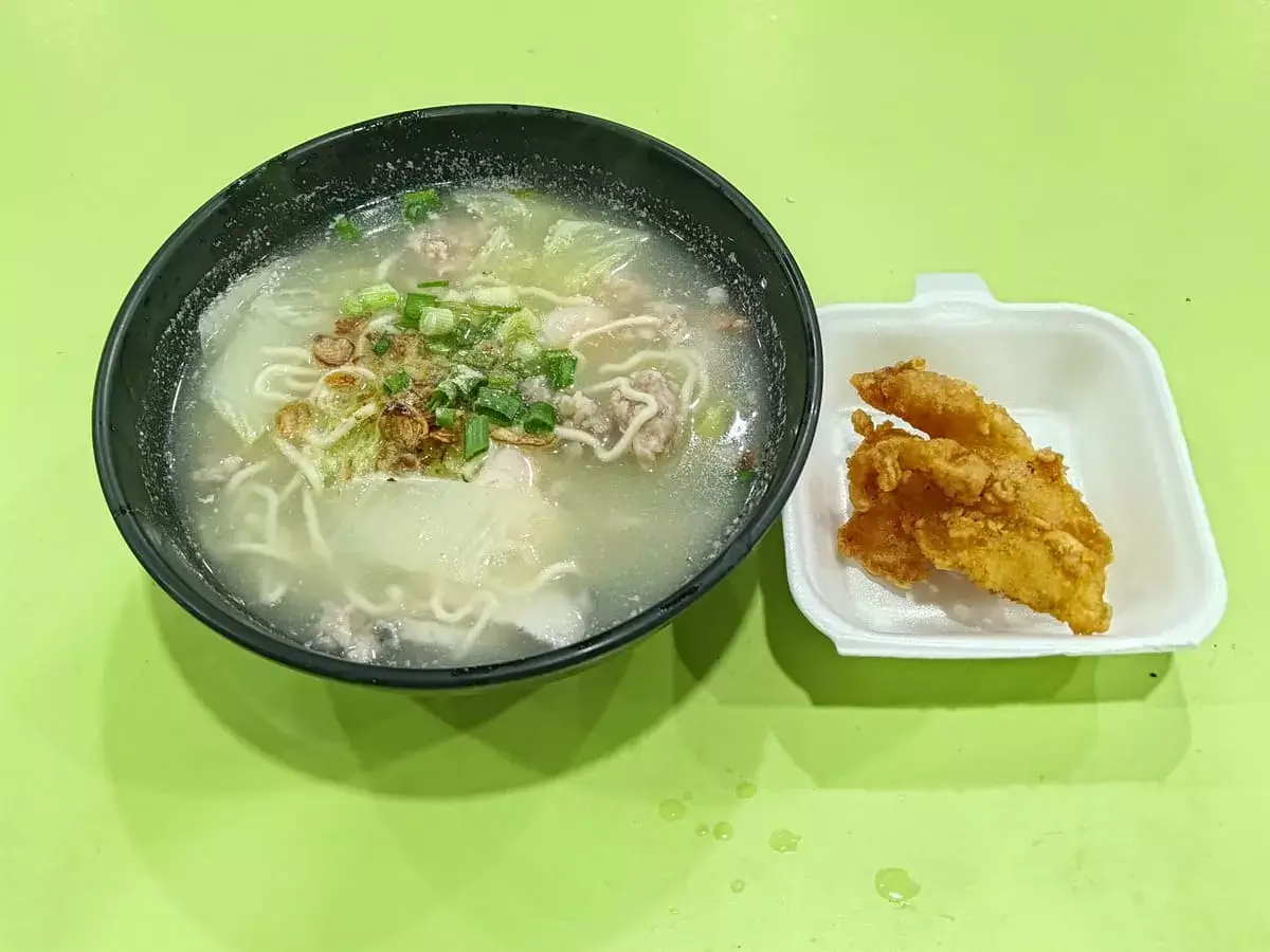 Mr Batang Fish @96: Sliced Fish & Prawn Soup You Mian with Fried Fish