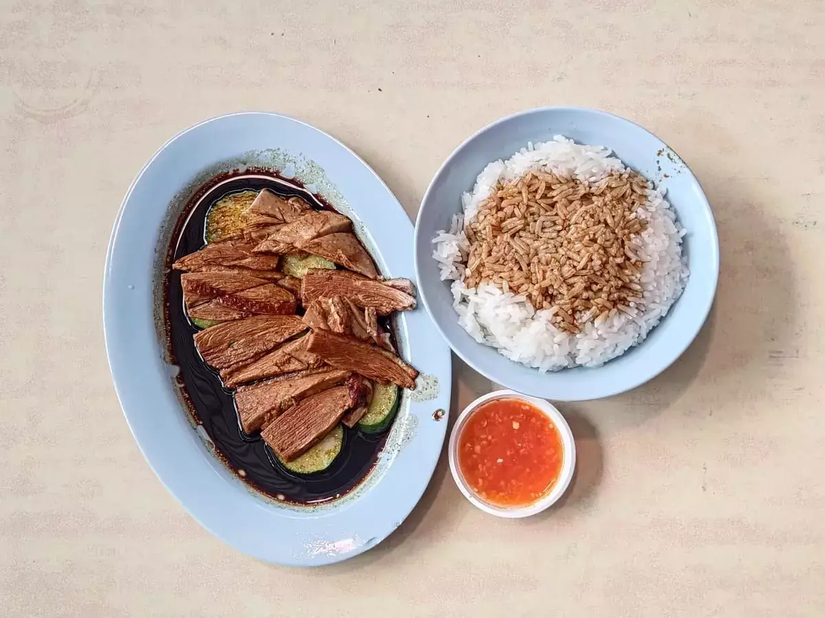 New Market Teochew Braised Duck Rice: Braised Duck & Rice