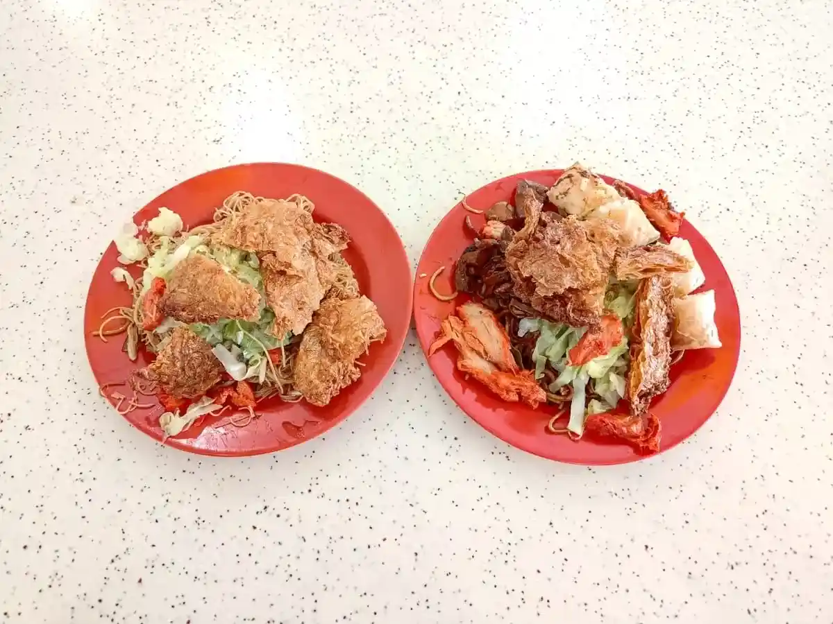 New Zai Xing Vegetarian Food: Vegetarian Fried Mee Hoon & Vegetarian Fried Noodles