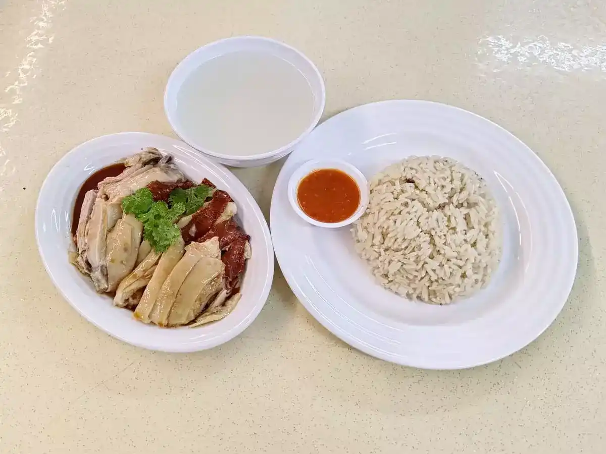 Swee Kee Hainanese Chicken Rice: Hainanese Chicken & Roast Chicken Rice with Soup