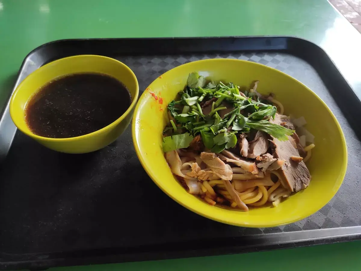 Tanglin Halt Delicious Duck Noodle: Braised Duck Kway Teow & Noodles with Soup