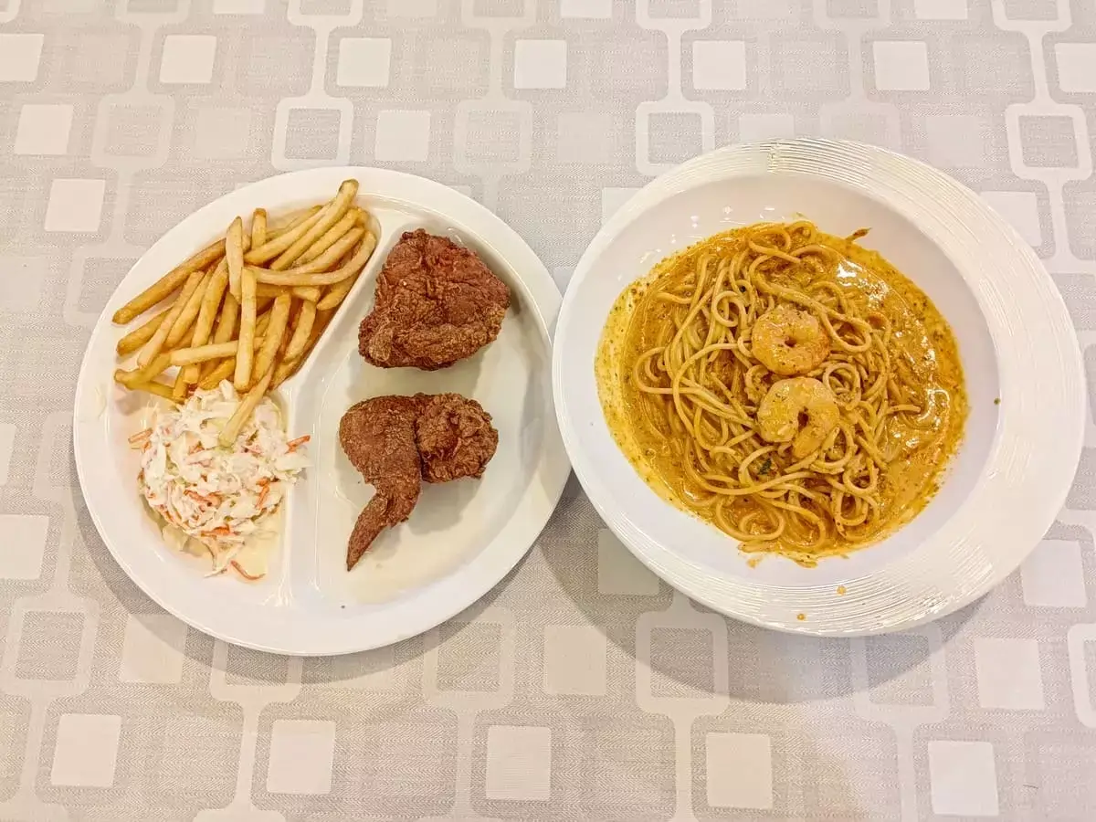 Tenderbest: 2pc Fried Chicken & Laksa Prawn Spaghetti