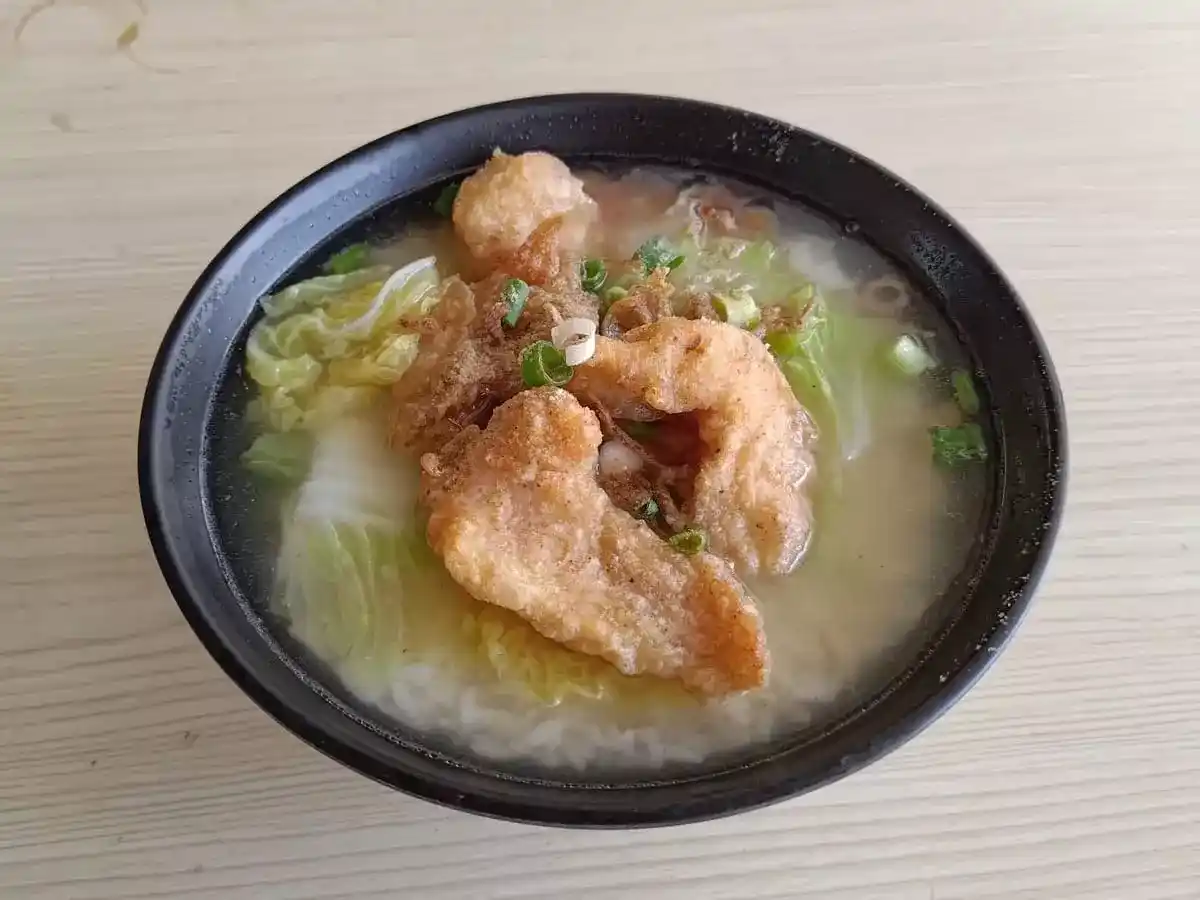 Teochew Fish Porridge: Fried Fish Porridge