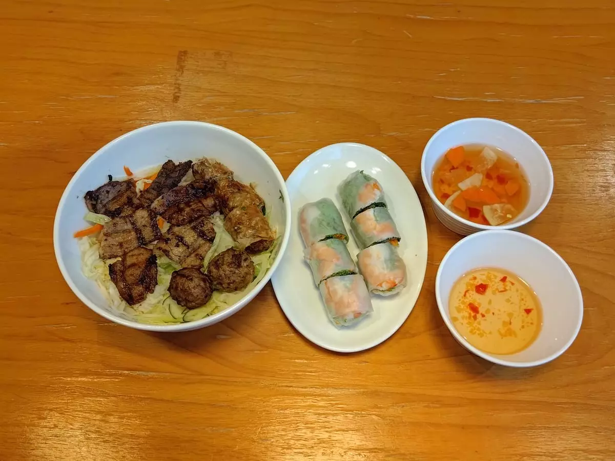 Viet Taste: BBQ Pork Noodles & Fresh Spring Rolls
