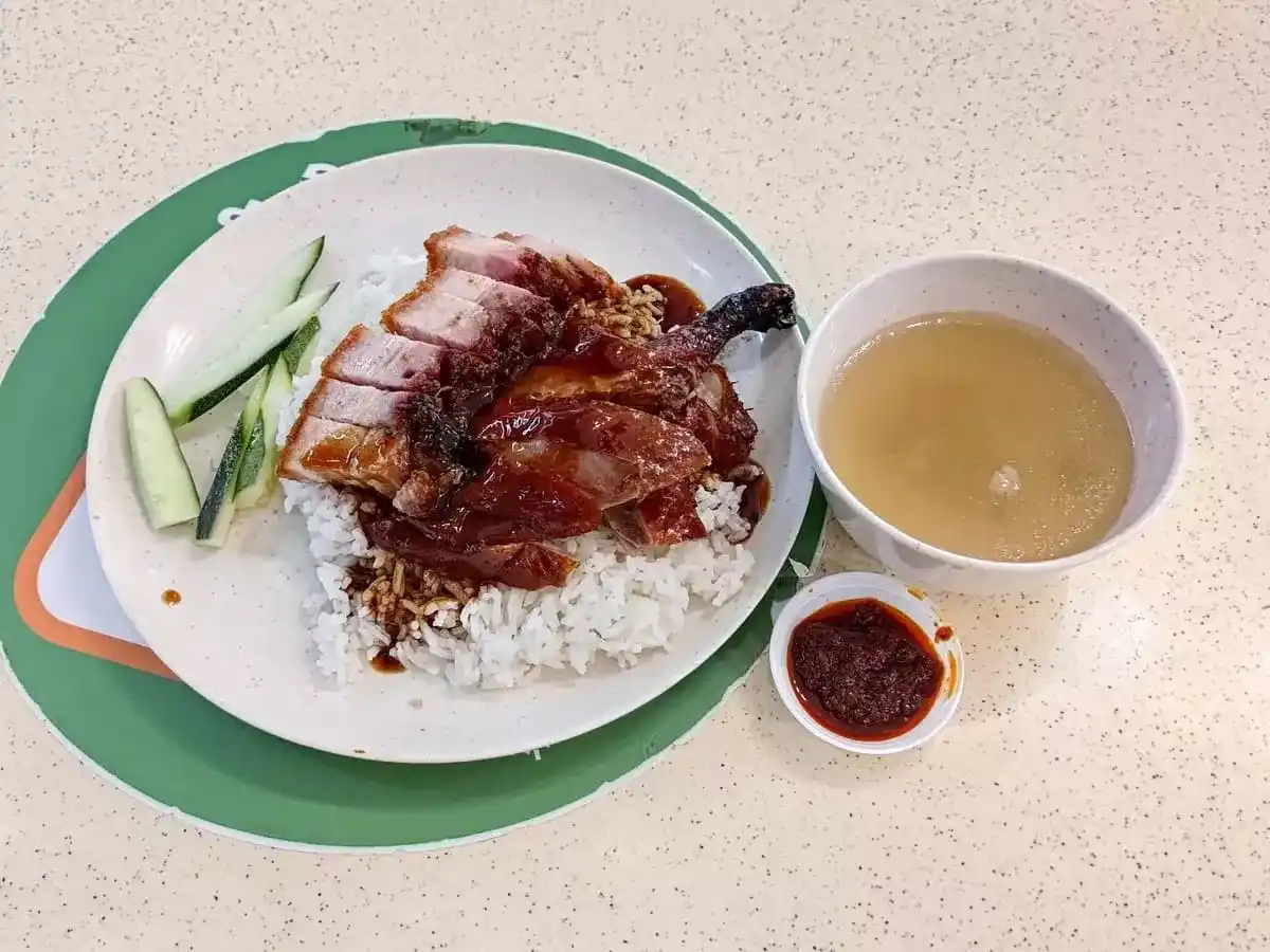 Wang Fu Roasted Delight: Roast Duck & Siu Yuk with Soup