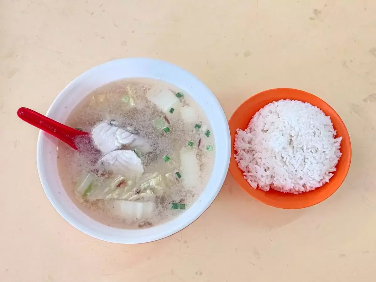 Yan Ji Fish Soup Sons of Teochew Peranakan: Sliced Batang Fish Soup & Rice