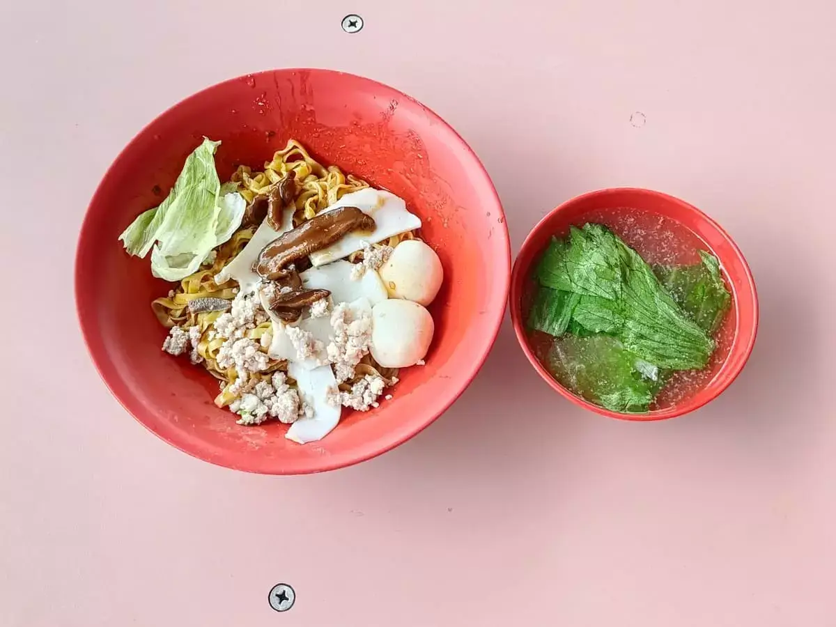 Zhen Yuan Noodles: Fishball Minced Meat Mee Pok & Soup